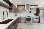 All high-end stainless steel appliances